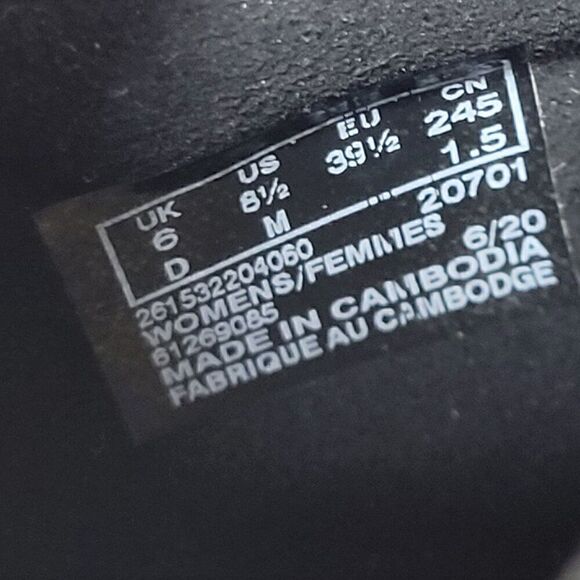 Clarks Wedge Heels Women Size 8.5 M Mallory Pearl Black Shoes Ortholite Footbed - Picture 12 of 13